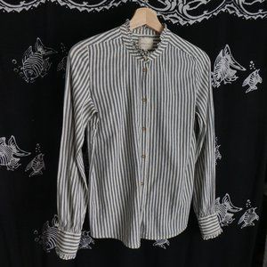 SEZANE Cuzco ruffle edge button shirt - sz 36